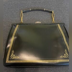 Elegant vintage Black Handbag lapo da castiglionchio.